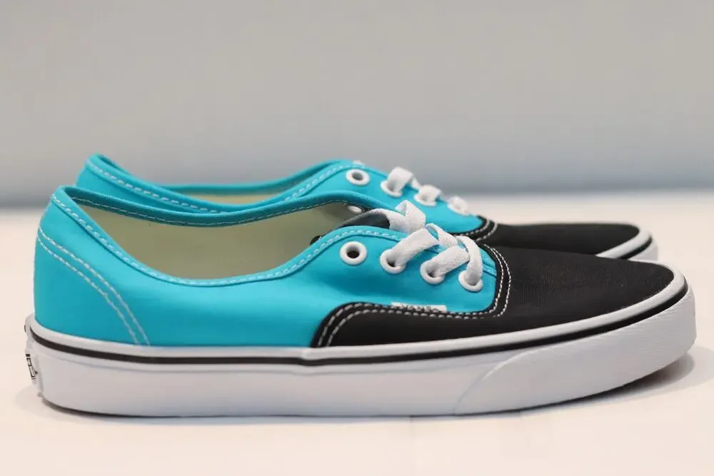 Vans Era Teal Black Skateboarding Shoe Sz 7.5
